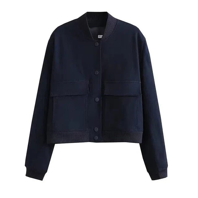 Stylische Damen Übergangsjacke im modernen College-Stil für jeden Anlass 6