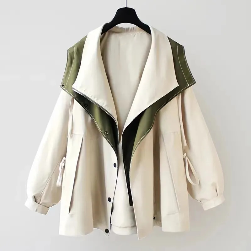 Stylische Damenjacke – Wasserdicht, Vielseitig, Schwarz, Blau, Rot, S-XL 0