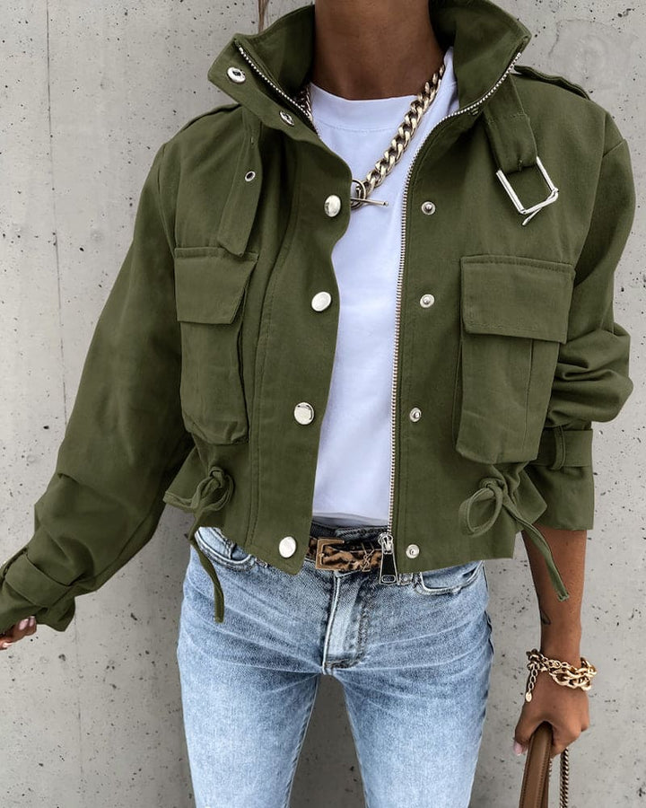 Stylische Übergangsjacke für Damen mit Taschen – Funktionalität trifft auf modernen Schnitt 1