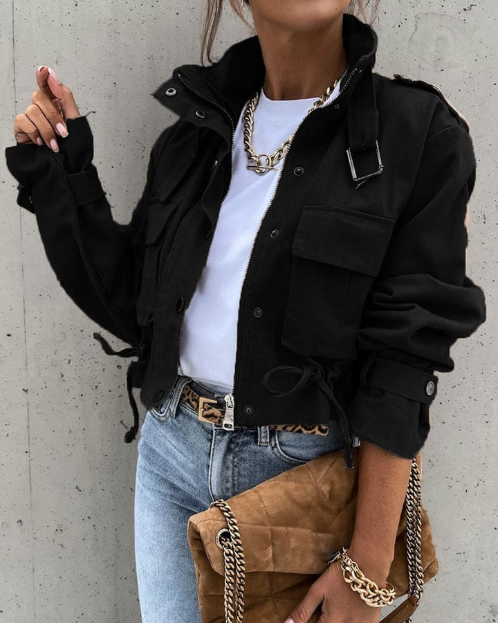 Stylische Übergangsjacke für Damen mit Taschen – Funktionalität trifft auf modernen Schnitt 2
