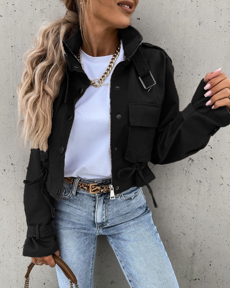 Stylische Übergangsjacke für Damen mit Taschen – Funktionalität trifft auf modernen Schnitt 3