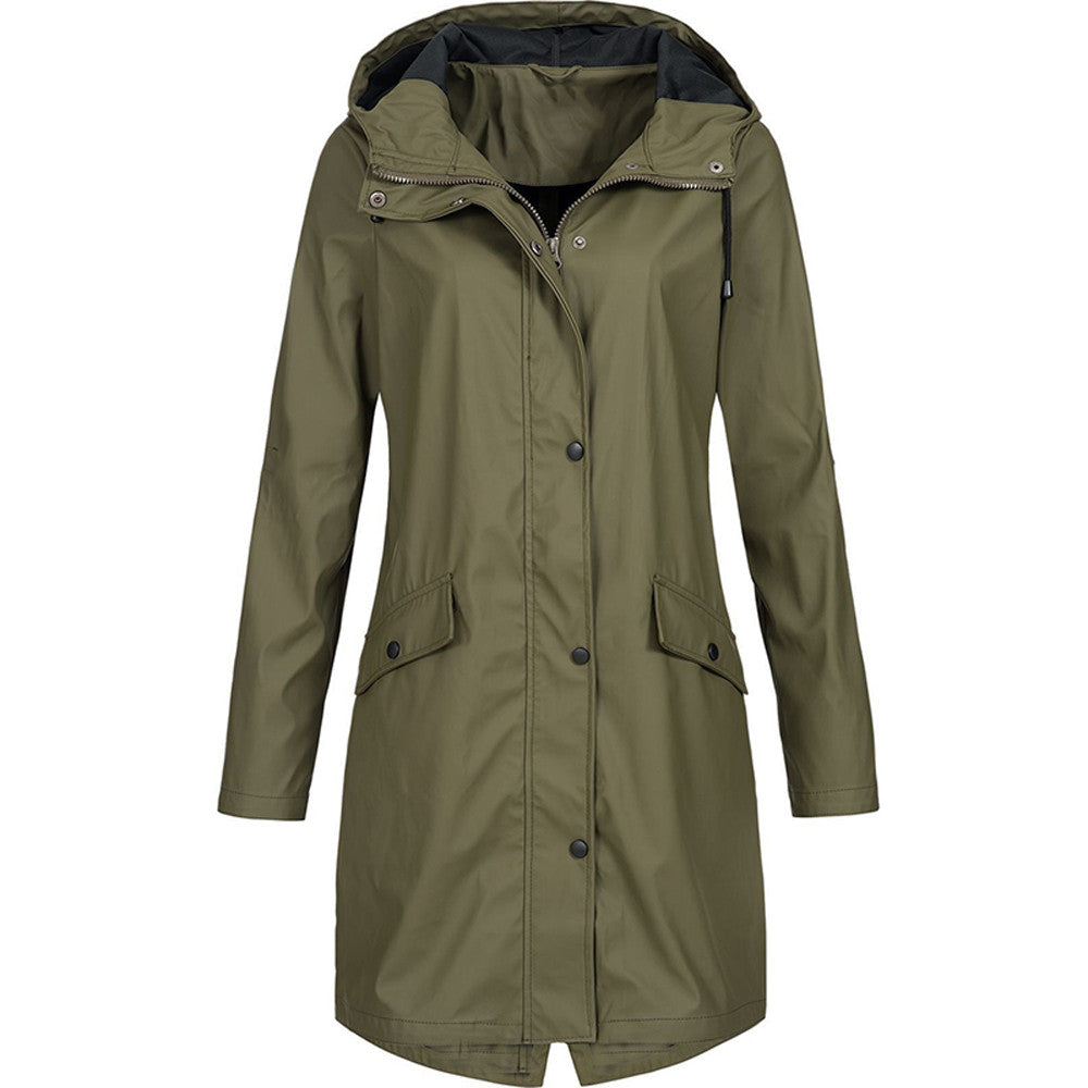 Stylische und wasserdichte Regenjacke für Damen – Mode trifft Funktion 0