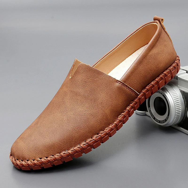 Herren Leichte Slip-On Loafer – Freizeitschuhe Mit Genähter Sohle
