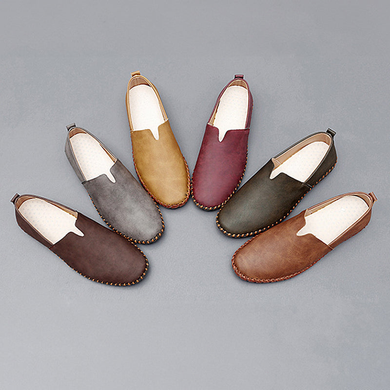 Herren Leichte Slip-On Loafer – Freizeitschuhe Mit Genähter Sohle