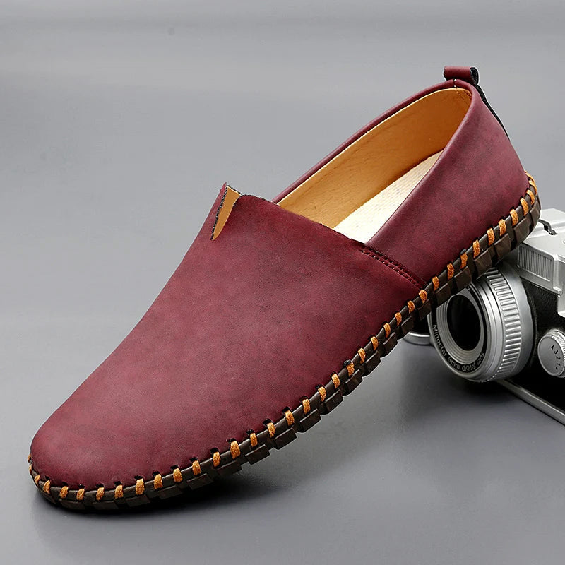 Herren Leichte Slip-On Loafer – Freizeitschuhe Mit Genähter Sohle