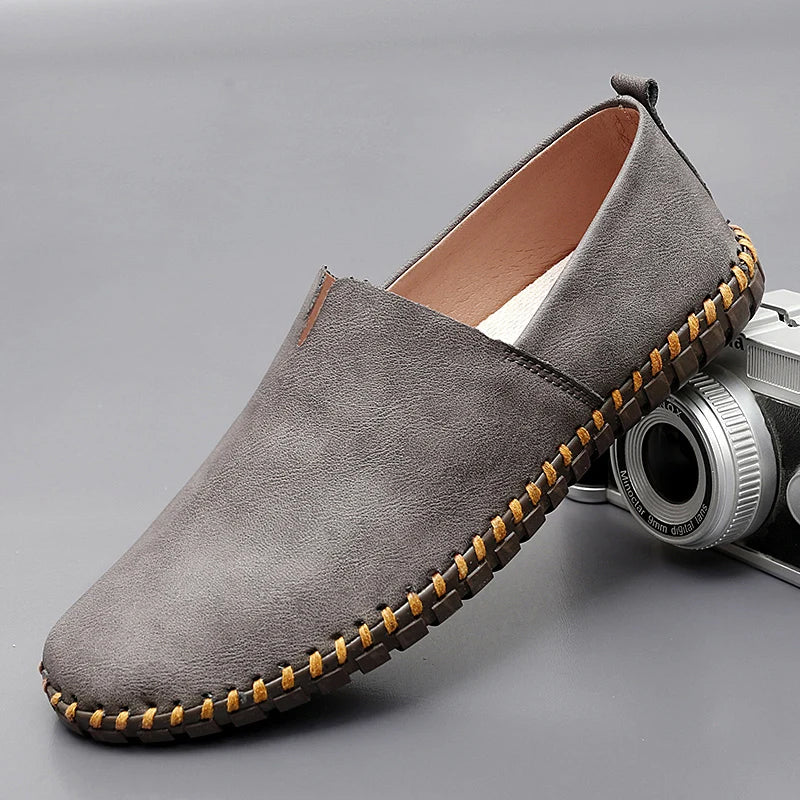 Herren Leichte Slip-On Loafer – Freizeitschuhe Mit Genähter Sohle