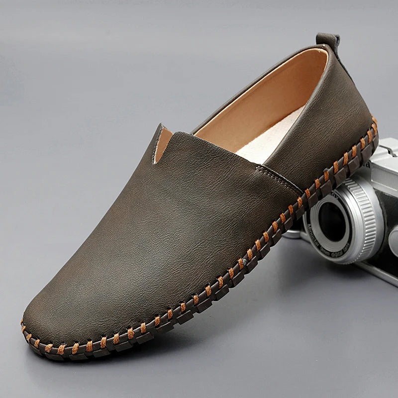 Herren Leichte Slip-On Loafer – Freizeitschuhe Mit Genähter Sohle