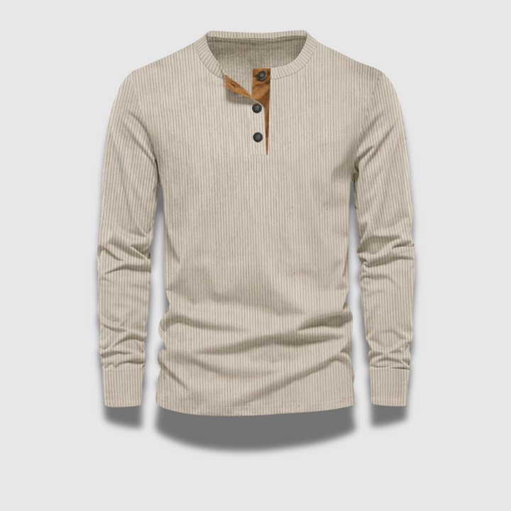 Herren Eng Anliegendes Langarmhemd