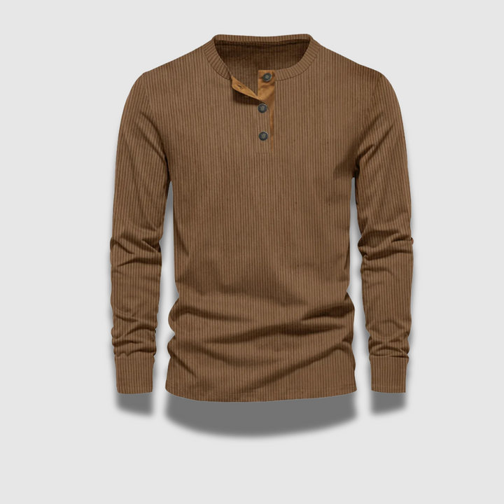Herren Eng Anliegendes Langarmhemd