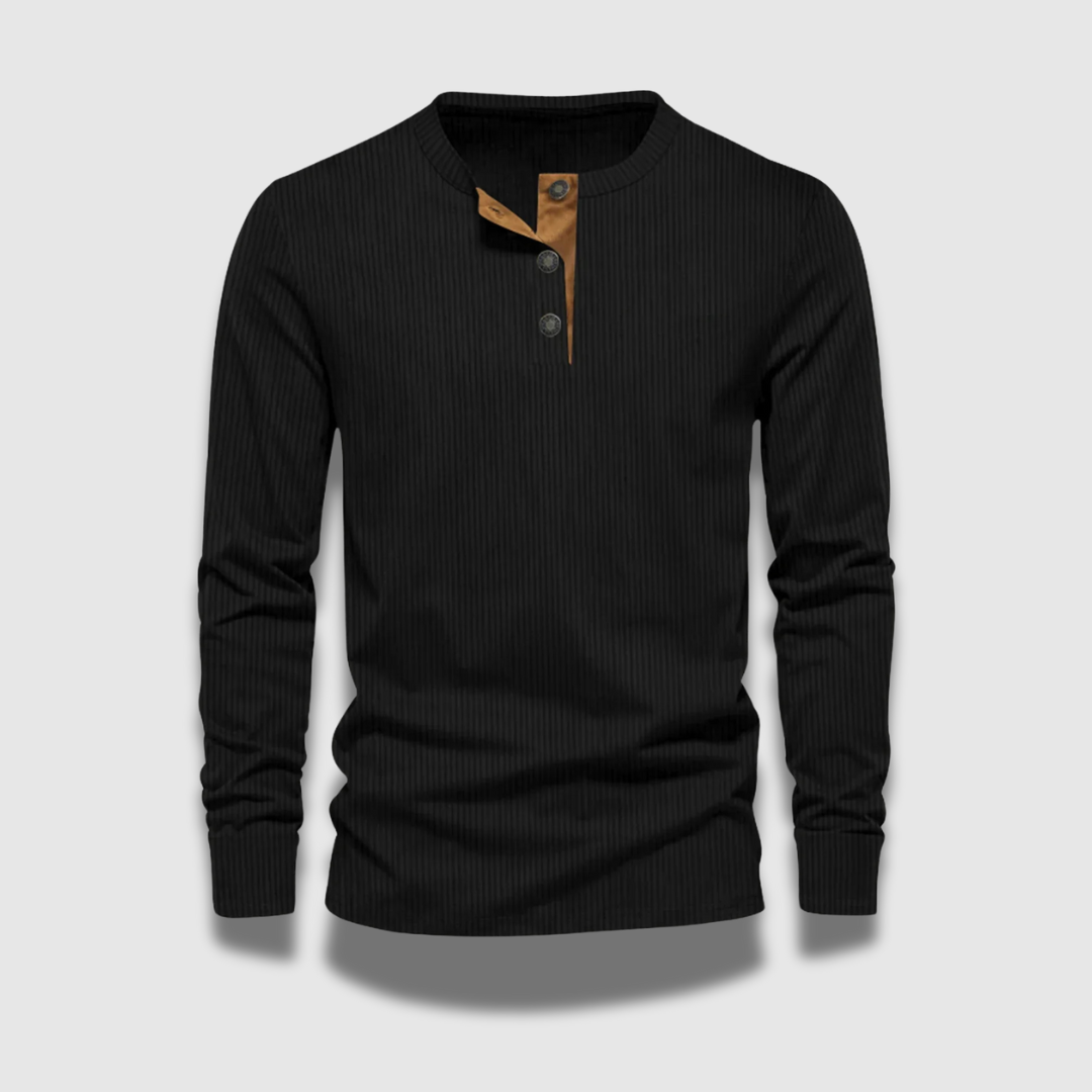 Herren Eng Anliegendes Langarmhemd