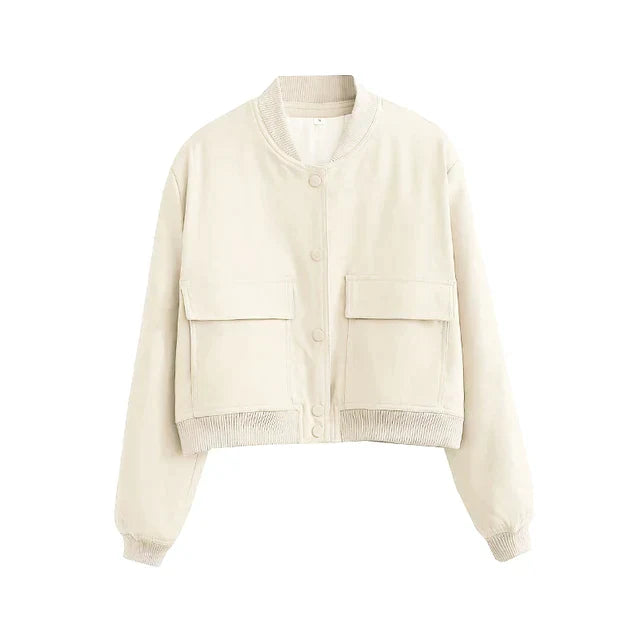 Trendige Damen-Übergangsjacke im Bomber-Stil – Ideal zum Layern 0