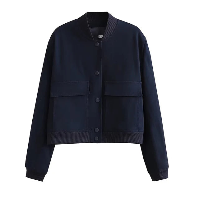 Trendige Damen-Übergangsjacke im Bomber-Stil – Ideal zum Layern 2