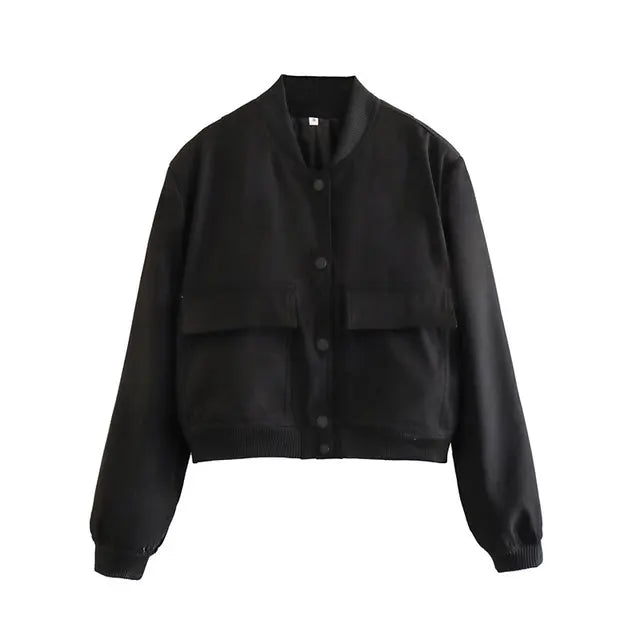 Trendige Damen-Übergangsjacke im Bomber-Stil – Ideal zum Layern 3