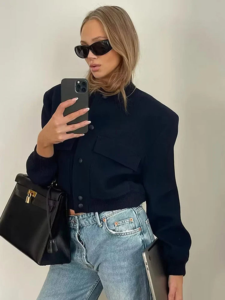 Trendige Damen-Übergangsjacke im Bomber-Stil – Ideal zum Layern 4