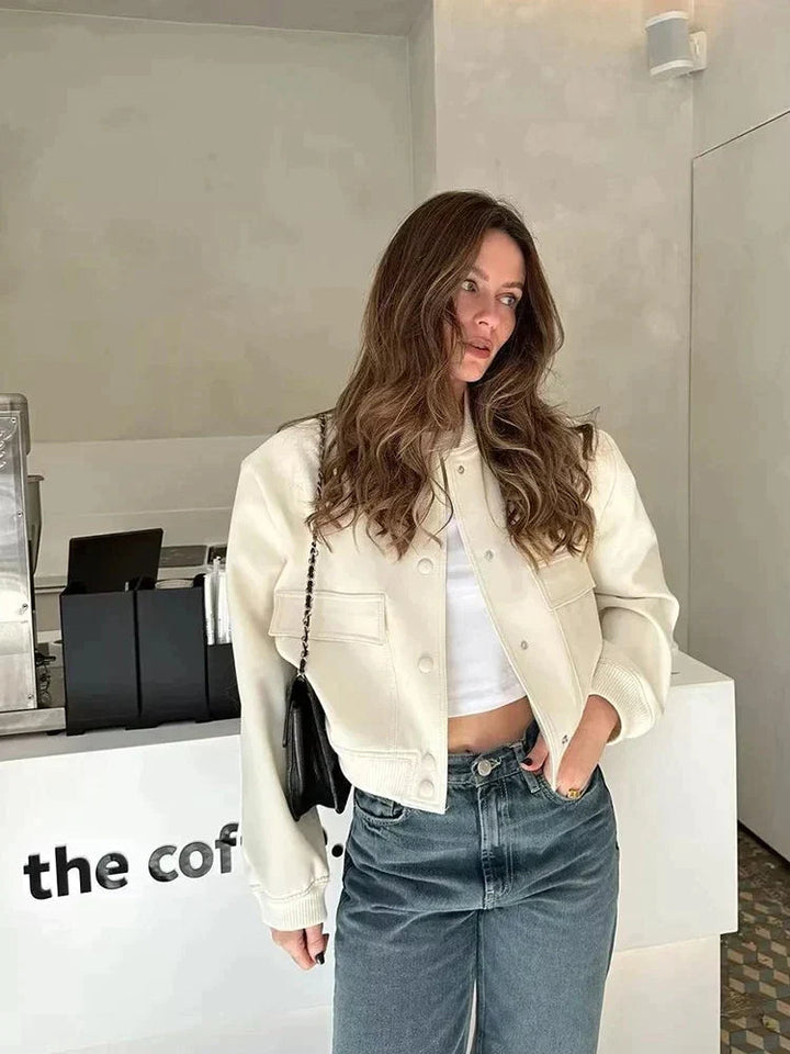 Trendige Damen-Übergangsjacke im Bomber-Stil – Ideal zum Layern 6