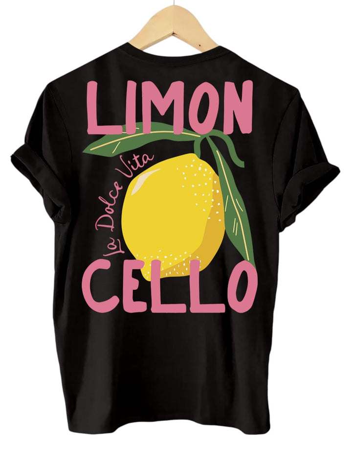 Limoncello T-Shirt Unisex mit Zitronenprint