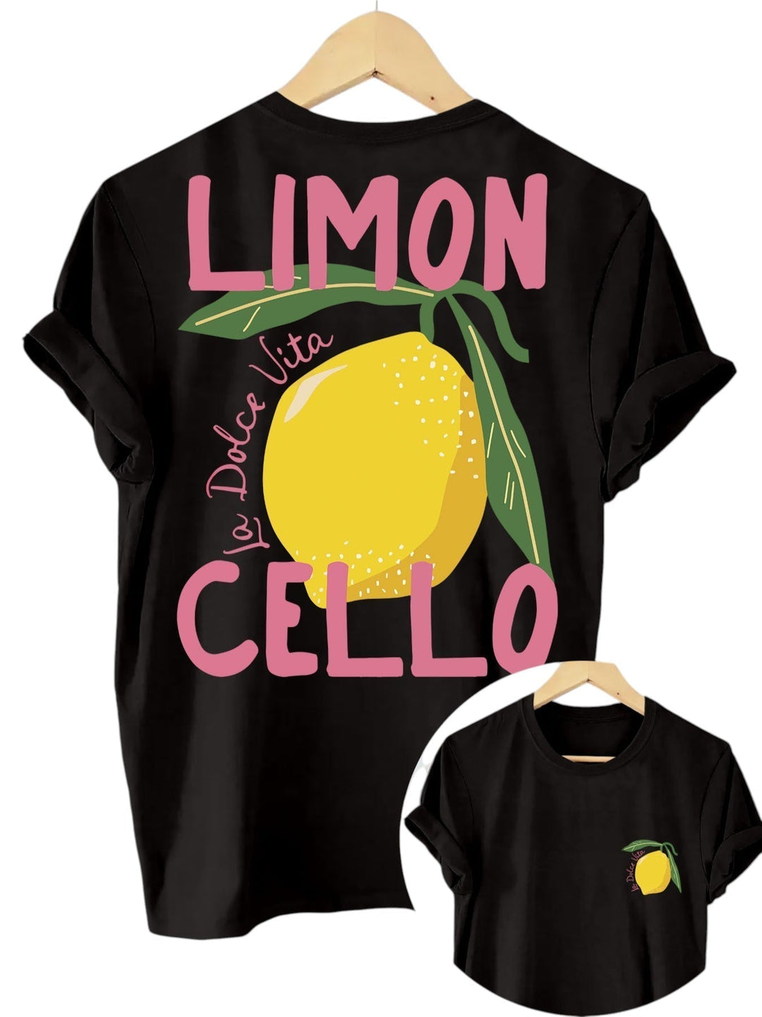 Limoncello T-Shirt Unisex mit Zitronenprint