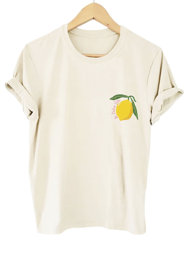 Limoncello T-Shirt Unisex mit Zitronenprint