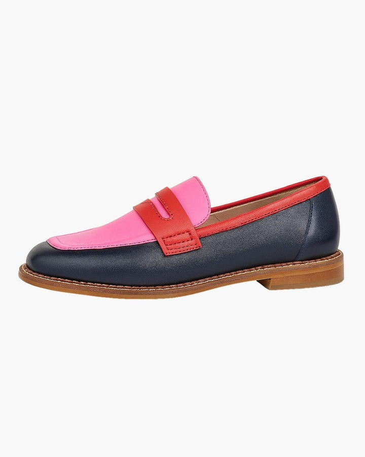Damen Slipper Aus Rosa Kunstleder