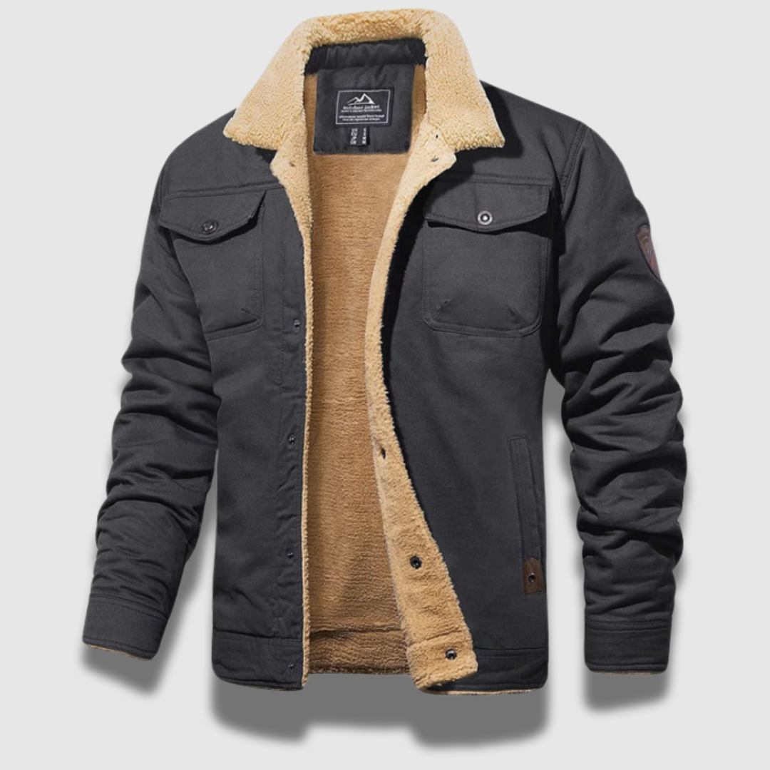 Herren Premium Stylish Fleece Gefütterte Bomberjacke Mit Kapuze