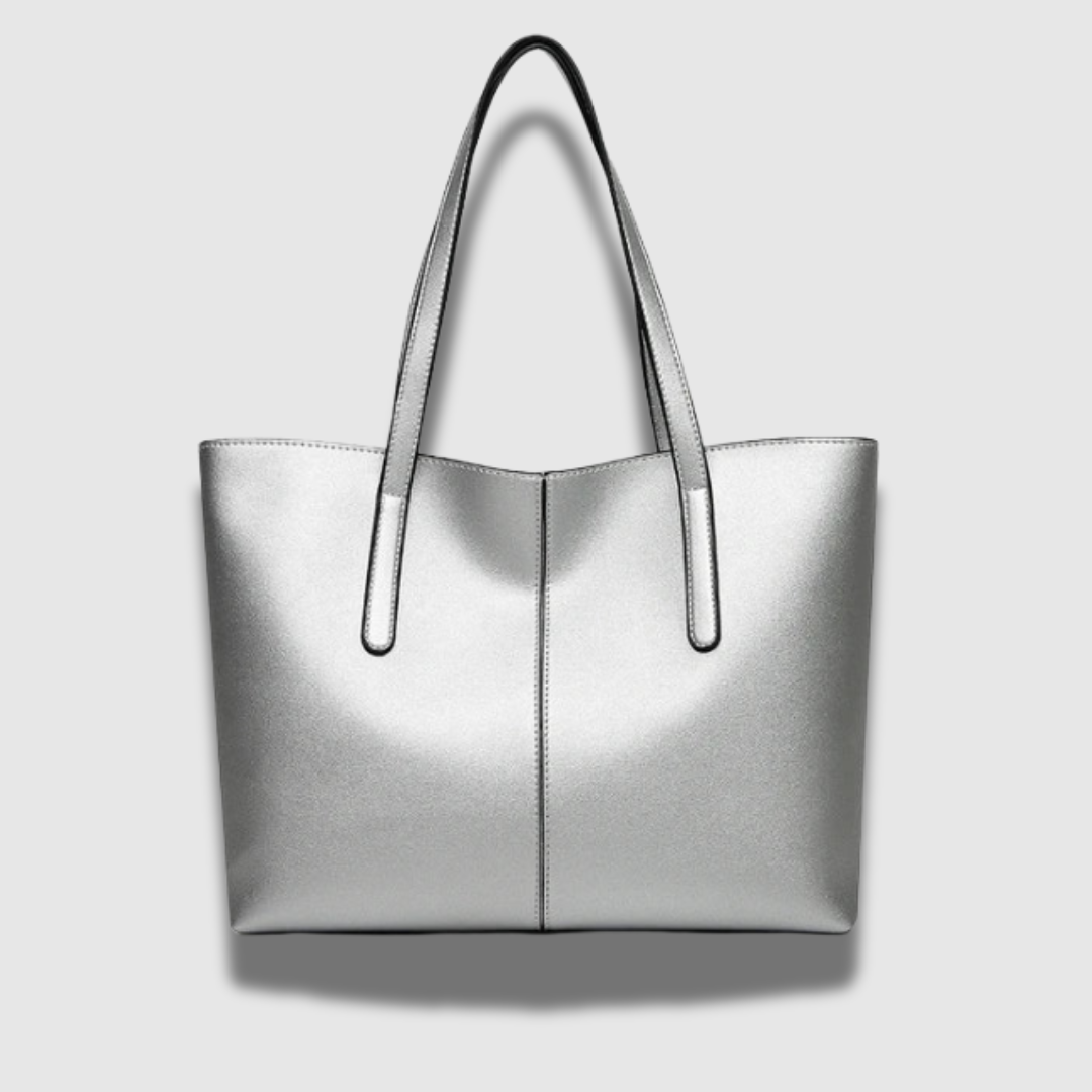 Sophisticated Premium Glänzende Leder Stylische Totebag