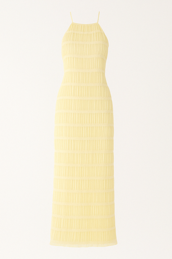 Halter Neck Raffung Kleid Für Damen