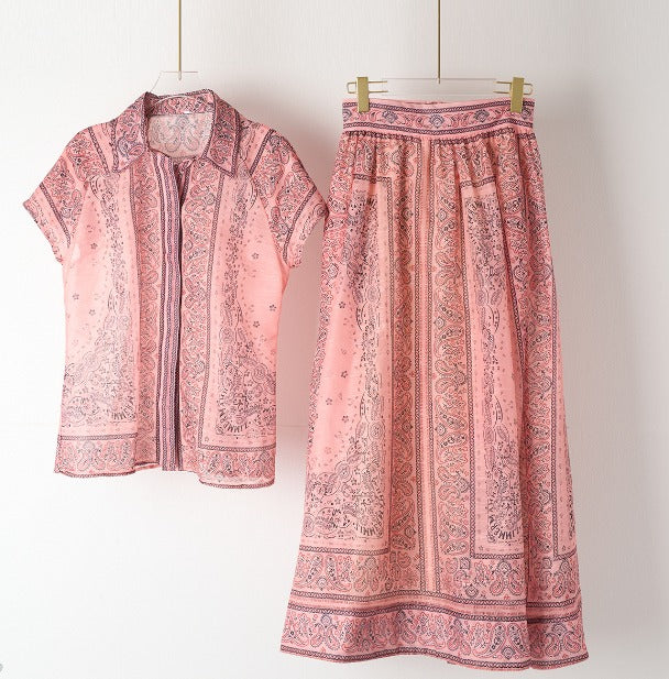 Damen Knopfleiste Kurzarm Gürtelkleid