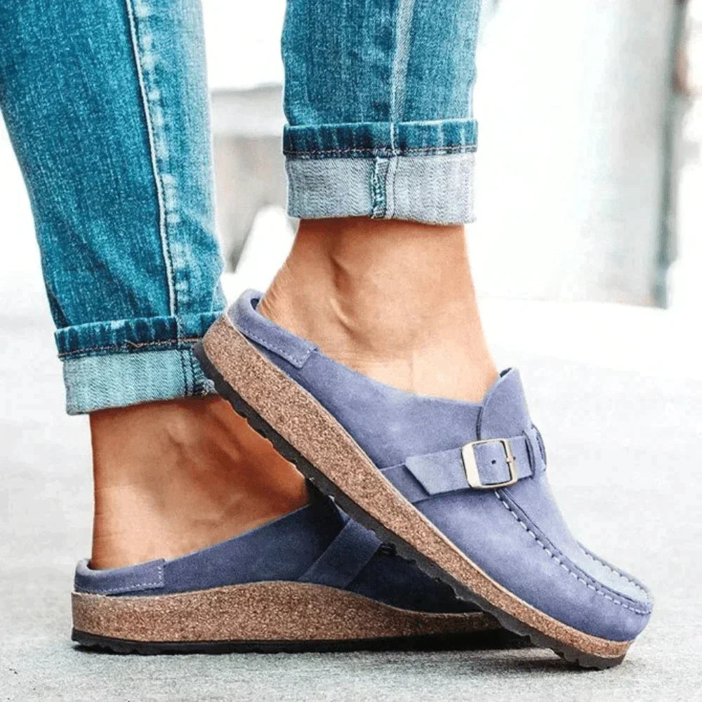 Damen Wildleder SlipOn Schuhe