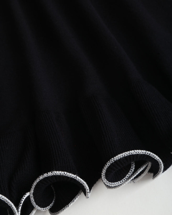 Damen Enganliegendes Langarm Mini Kleid Mit Gerafftem Saum