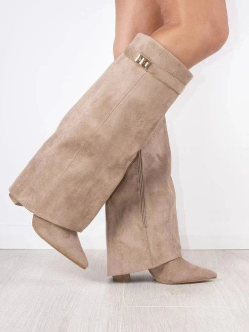 Zohra | Hohe Stiefel mit Lasche
