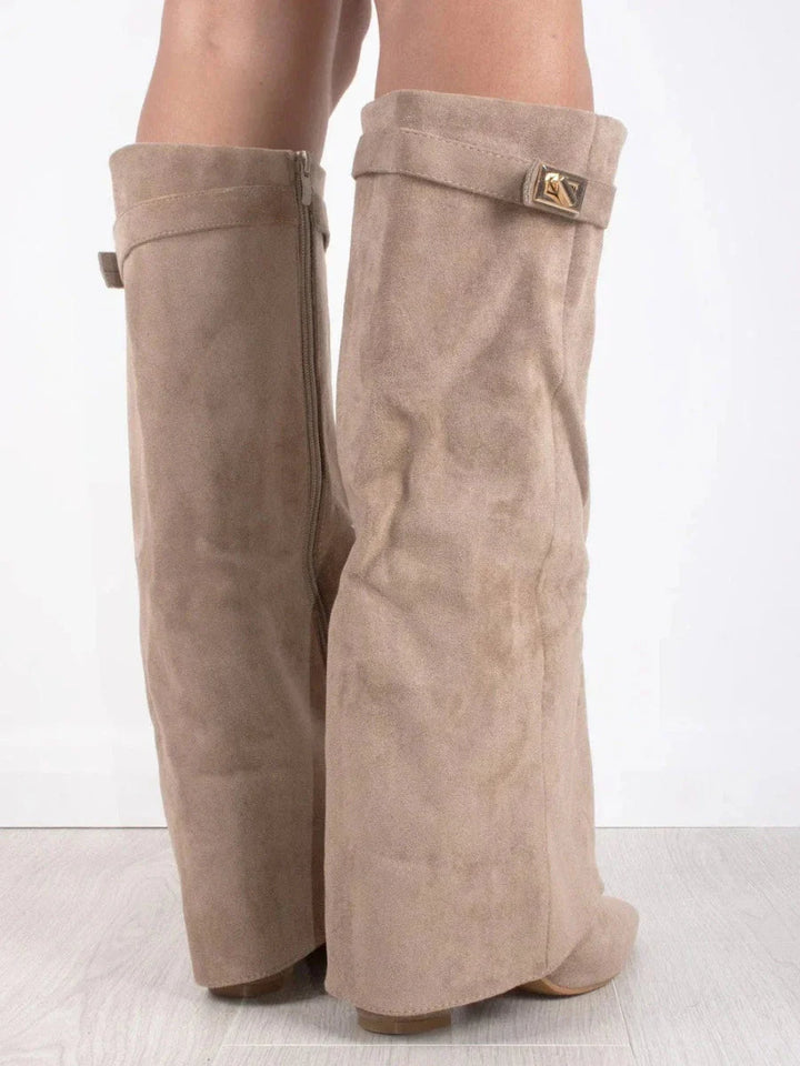 Zohra | Hohe Stiefel mit Lasche