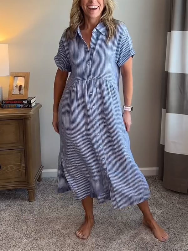 Charleigh | Elegantes gestreiftes Kleid