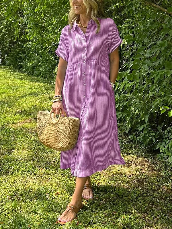 Charleigh | Elegantes gestreiftes Kleid