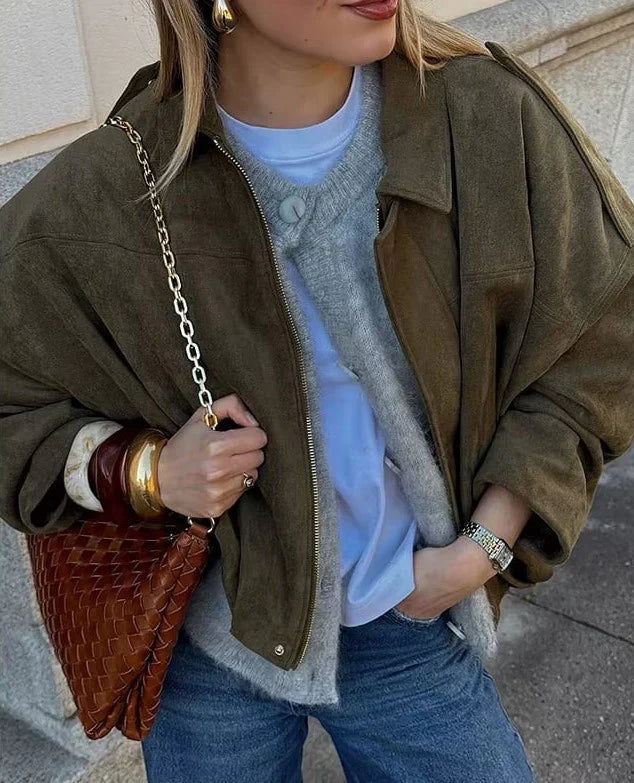 Wildlederjacke für Damen