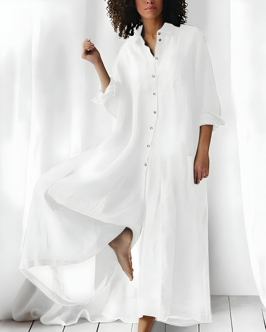 Damen Langarm Jumpsuit Mit Weitem Bein