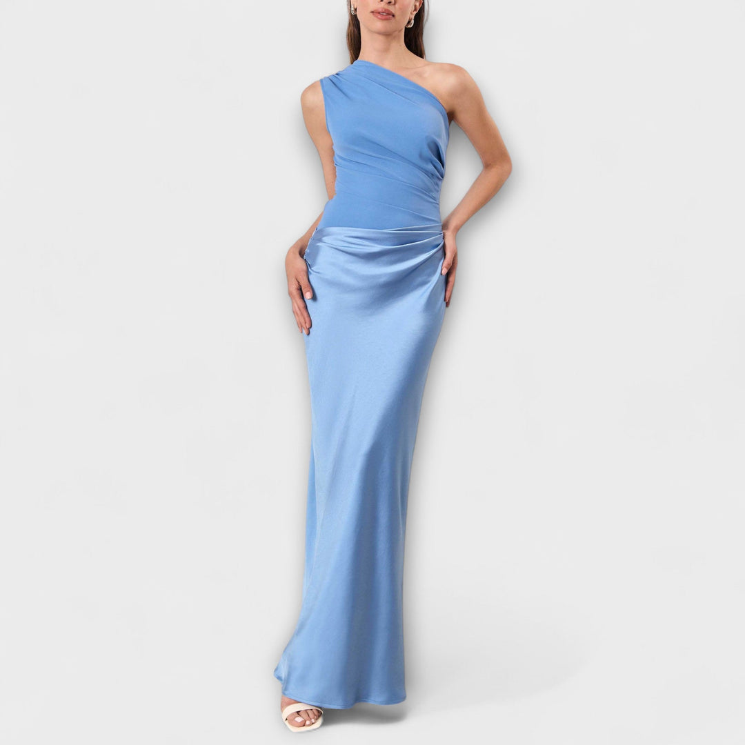 Damen Ein Schulter Silhouette Abendkleid