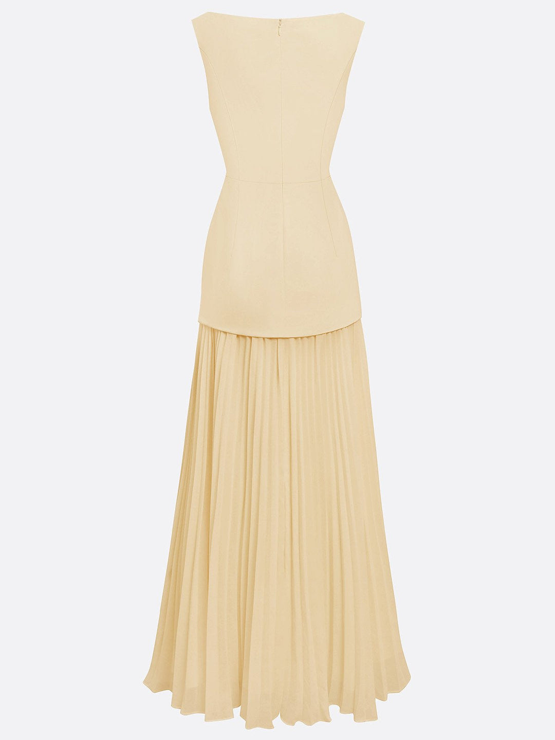 Ärmelloses Maxikleid für Damen mit fließenden Falten – Elegantes Brautjungfernkleid