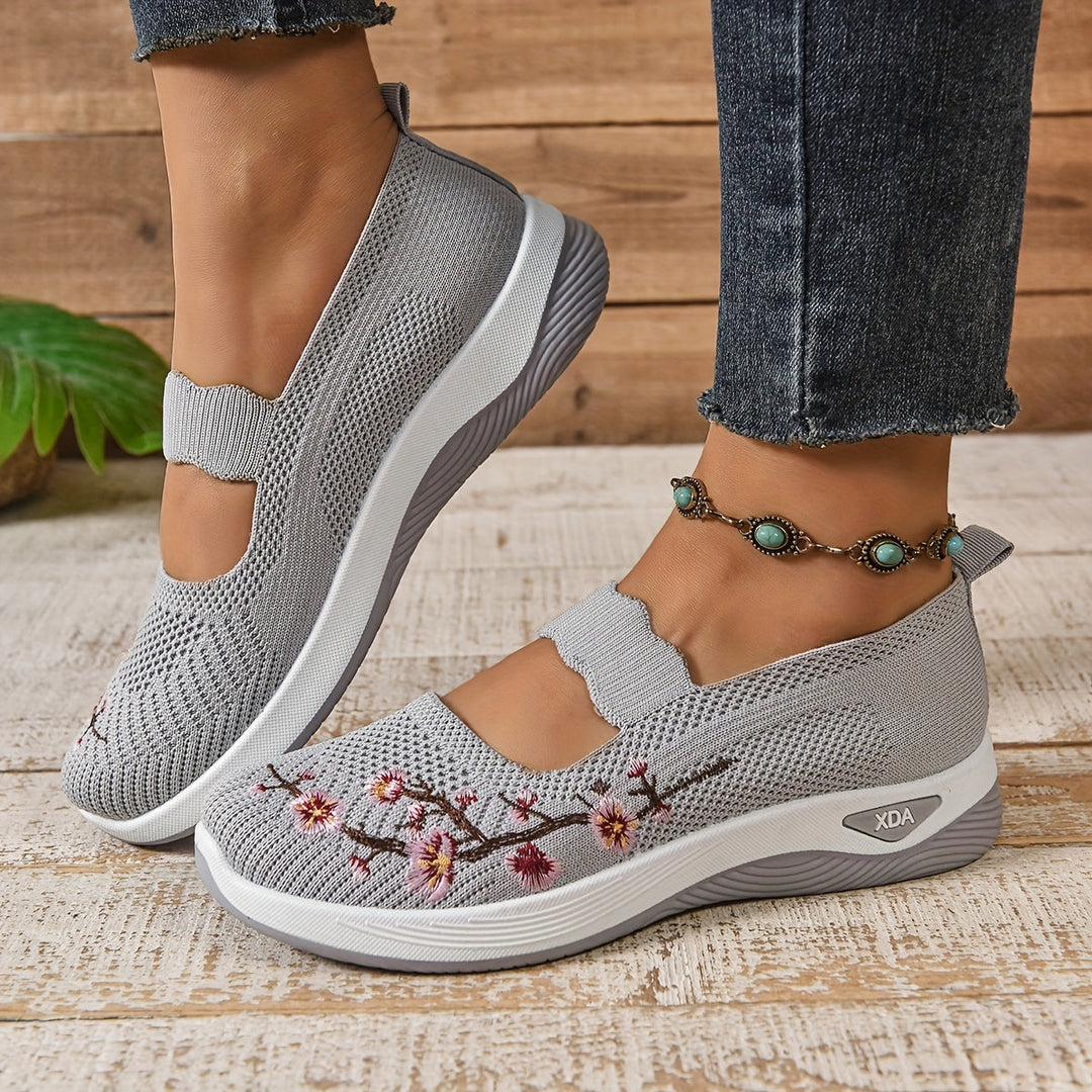 Damen Atmungsaktive Slip On Bequemschuhe