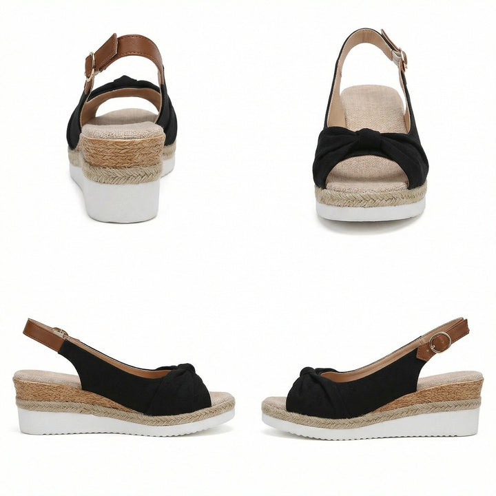 Damen Orthopädische Spitz-Zehen Platform Sandalen – Stilvolle Schnallen Komfort Schuhe