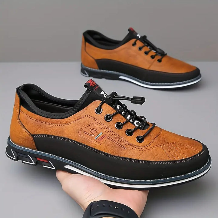 Herren Leichte Sneaker Aus Kunstleder