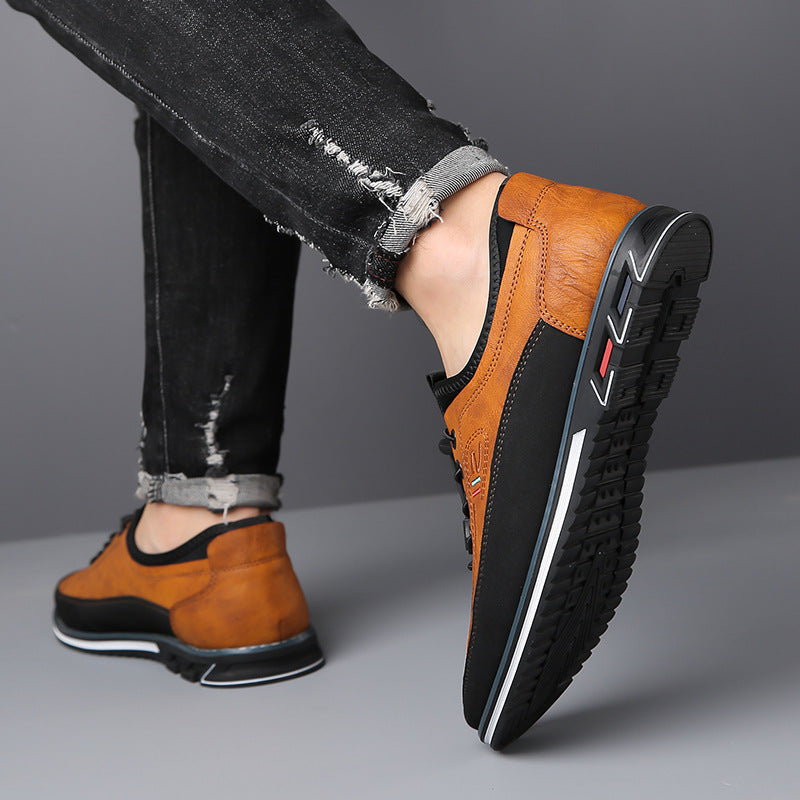 Herren Leichte Sneaker Aus Kunstleder