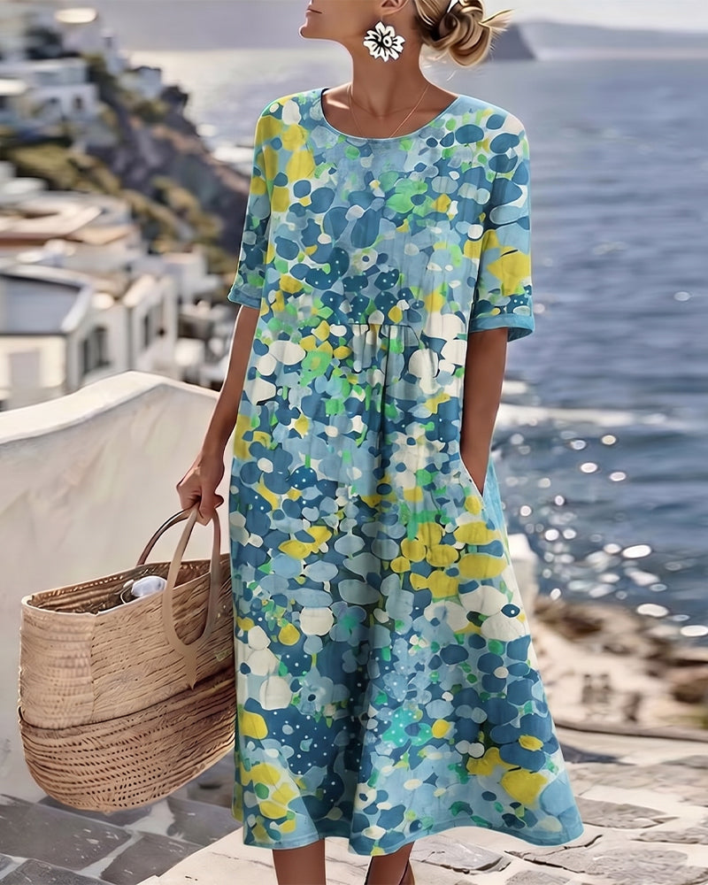 Tessène Bedrucktes Kleid in Relaxed-Fit