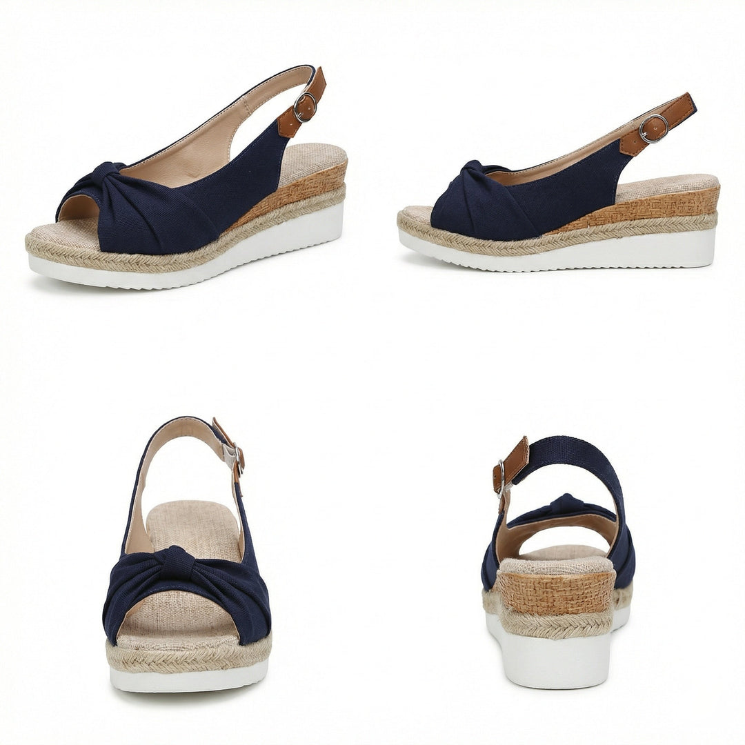 Damen Orthopädische Spitz-Zehen Platform Sandalen – Stilvolle Schnallen Komfort Schuhe