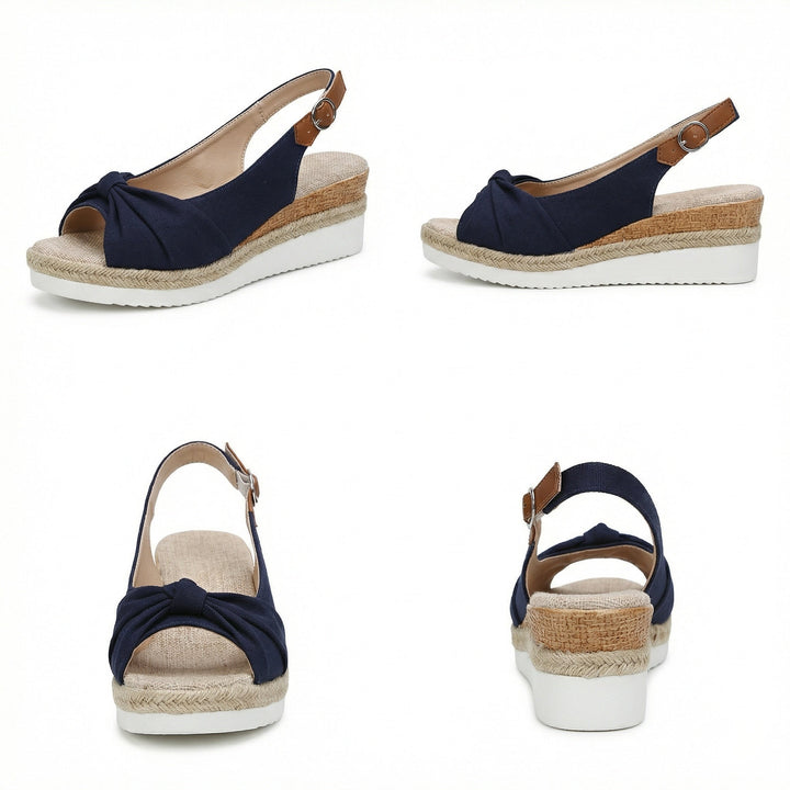 Damen Orthopädische Spitz-Zehen Platform Sandalen – Stilvolle Schnallen Komfort Schuhe