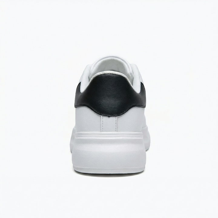 Damen Weiße Textil Schnür-Sneaker – Orthopädische Freizeit Komfort Turnschuhe