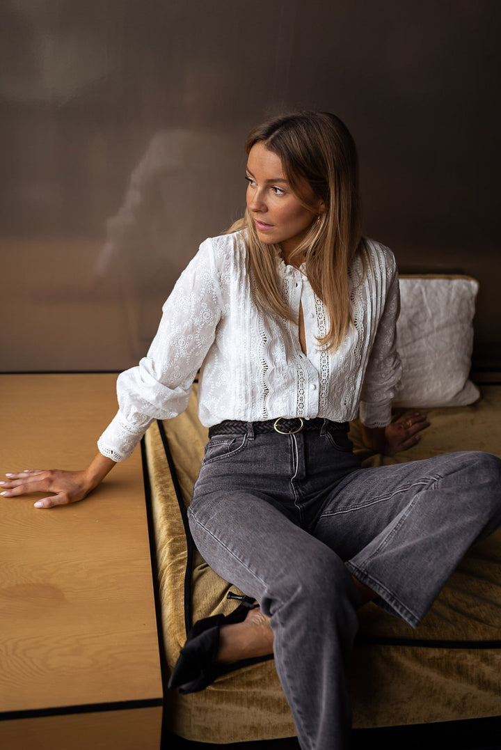 Pauly | Chemise mit Stickerei