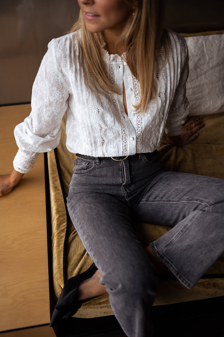 Pauly | Chemise mit Stickerei