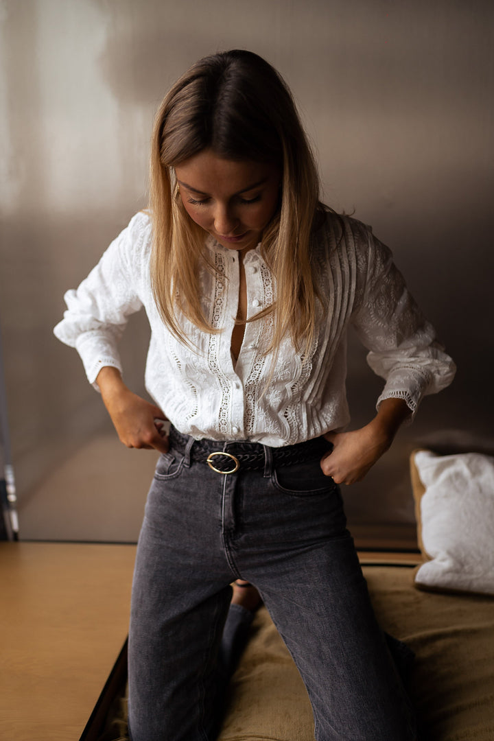 Pauly | Chemise mit Stickerei