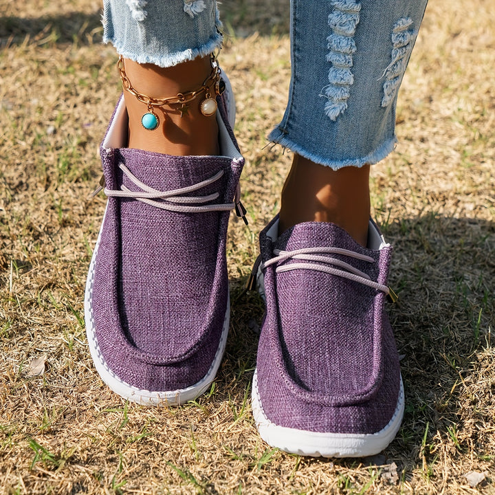 Damen Slip On Sneaker Mit Schnürung