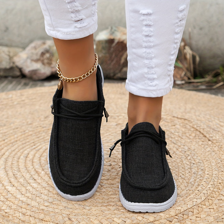 Damen Slip On Sneaker Mit Schnürung